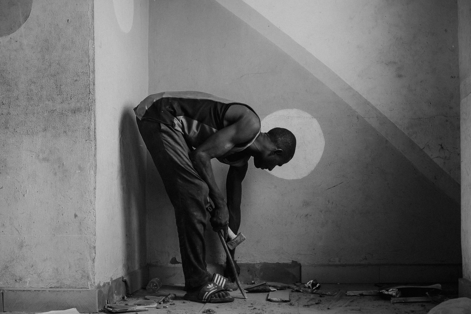 renovation progress in children charity building