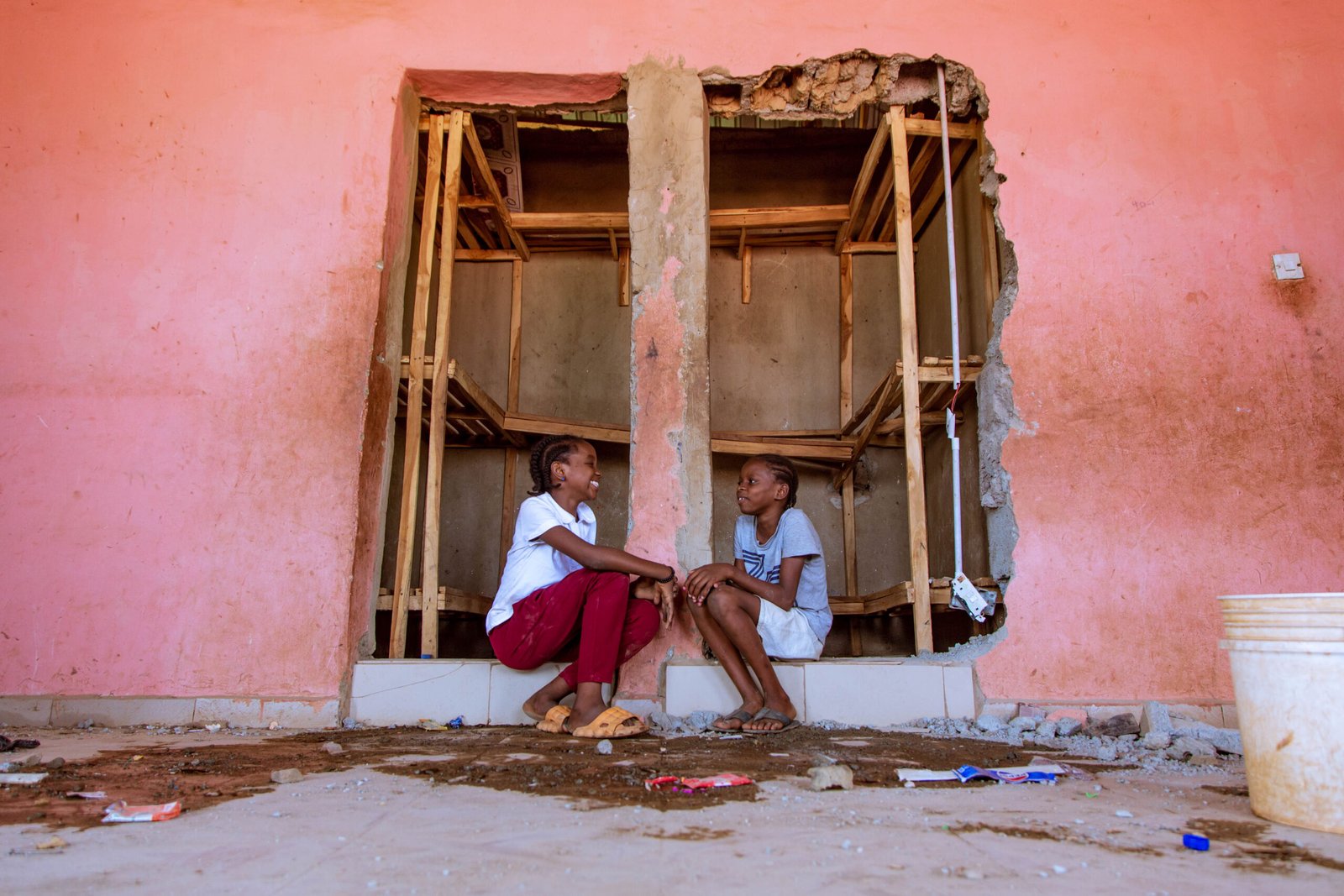 renovated room for children in need support program